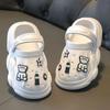 Parent-Child Children's Summer Cartoon Closed-Toe Clogs for Boys and Girls, Large and Small Sizes, Non-Slip Eva Tasteless