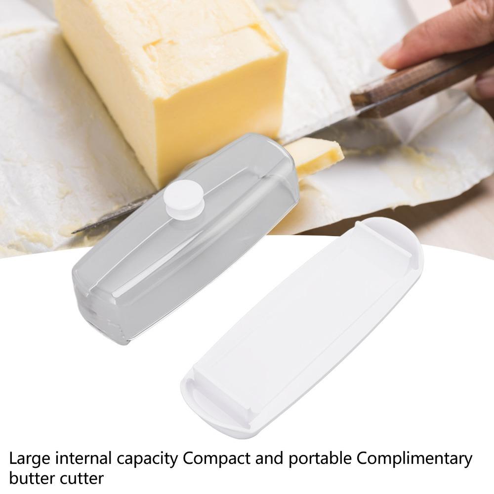 Transparent Cover Butter Dish With Lid Plastic Butter Keeper Container For Countertop