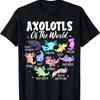 Axolotl Shirt Cute Axolotls Of The World Kawaii Girl Boy Kid T-Shirt