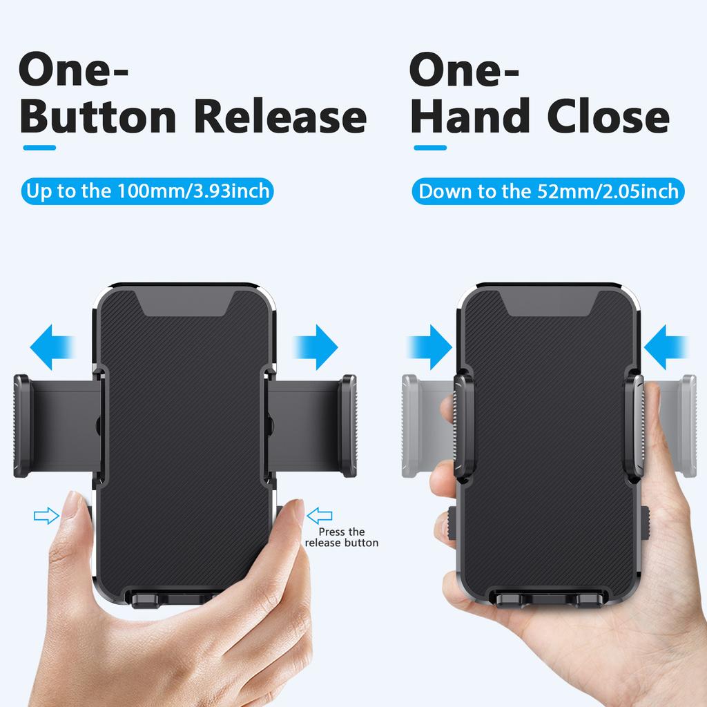 ML236 Car Phone Holder 360 Degree Rotation Extendable Suction Cup Mobile Mount for Windshield Dashboard