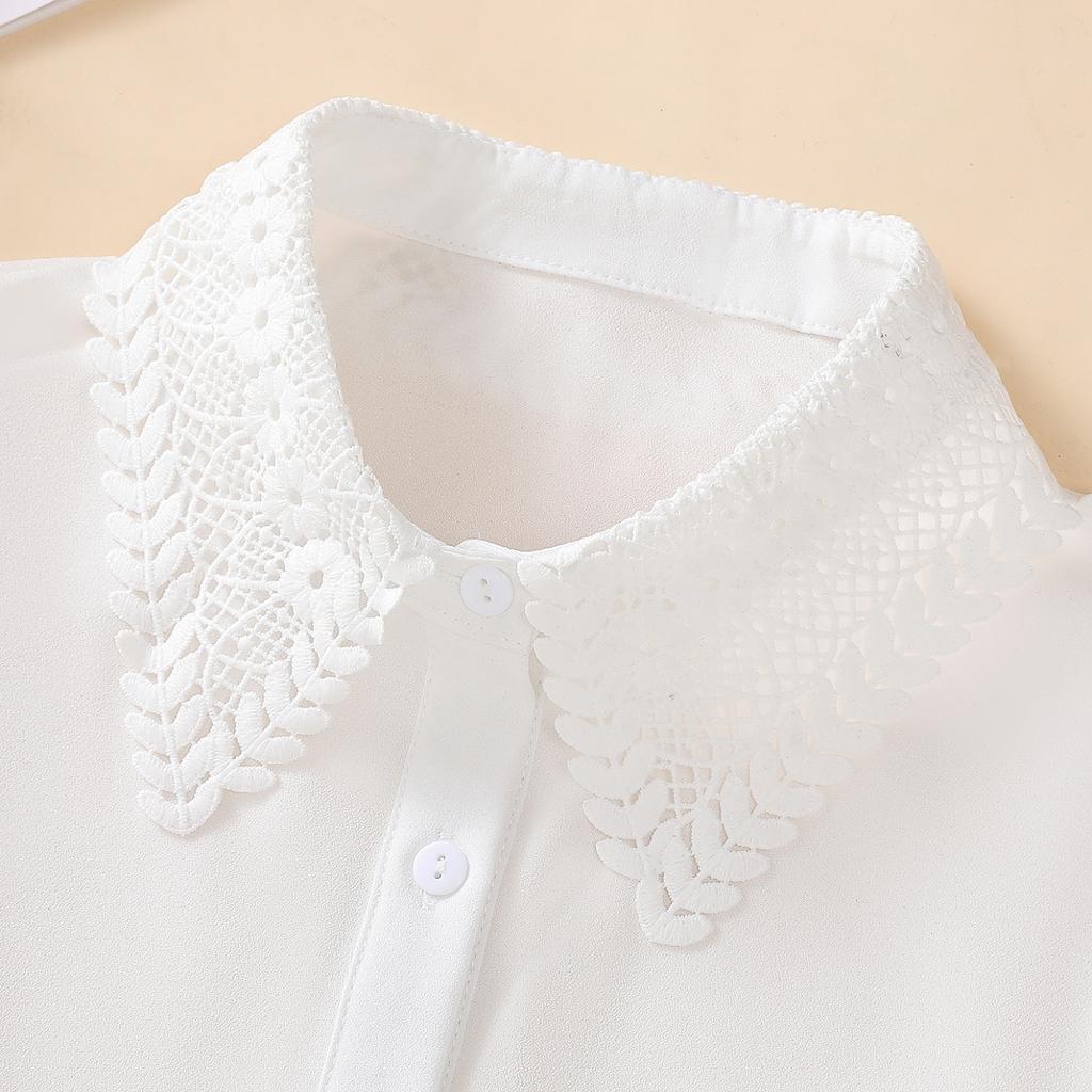 1 Piece of Chiffon Hollow-out Fake Collar for Women, a Versatile Accessory To Match with Sweaters, Inner Wears, Base Shirts, Etc