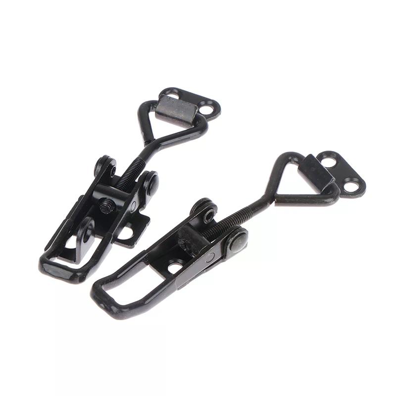 Elbow Clamp Black Quick Clamp Latch Clamp Box Cabinet Boxes Lever Handle Lock Hasp For Home Sliding Door Furniture Hardware