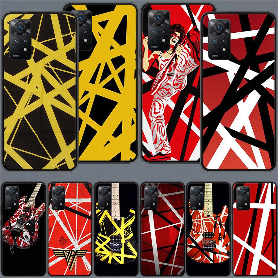 Eddie Van Halen Graphic Guitar Phone Case For Redmi 13C 14C Note 14 13 Pro Plus 5G Clear Capa 12 12C 10A 10C 10 9A 9C 9T 9 8 Pro