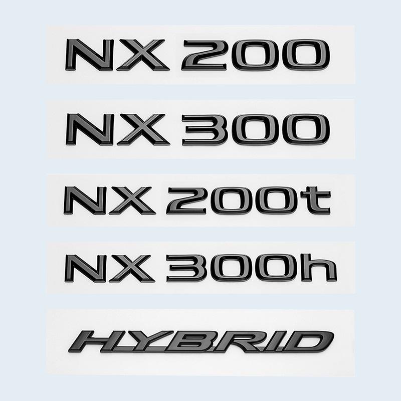 Глянцевый черный ABS буквы NX200 NX300 NX200t NX300h ГИБРИДНАЯ эмблема для Lexus багажник автомобиля логотип наклейка значок