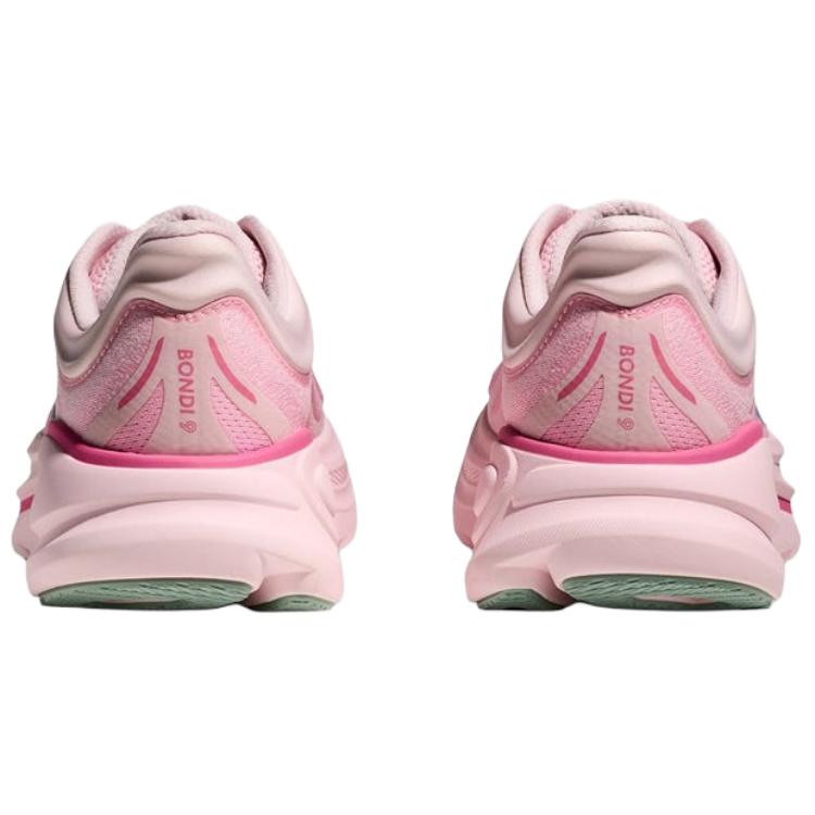 HOKA One One Bondi 9 износостойкие дышащие кроссовки для бега на длинные дистанции женские розовые 1162014-RSTP