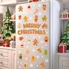 Christmas glass window decoration sticker static sticker cartoon snowflake refrigerator sticker window sticker