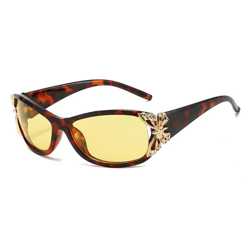 Модные солнцезащитные очки с поляризацией и дизайном бабочки, трендовые облегающие спортивные солнцезащитные очки с защитой UV400, солнцезащитные очки для женщин