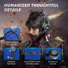 K9 Gaming Headset, Wired Over-Ear Headphones with Detachable Cat Ears, Noise Cancelling Microphone, RGB Backlight, Surround Sound for PC PS5 PS5 Xbox