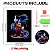 Classic Sorcerer Mickey Pearl Art Painting Fantasia Blue Gold Pearl Magic Swirl Starlight Gold Powder Element Pearl Inlaid Frameless Craft Painting