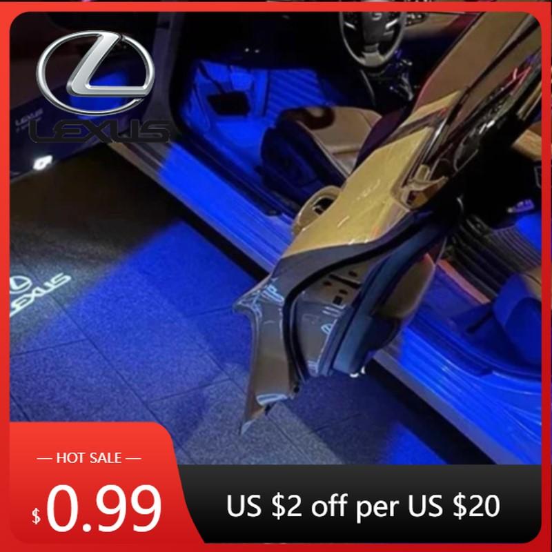 BJYL6 Interior Stickers For Lexus IS250 IS200 CT200h GS300 LS430 RX450h LX570 IS300 ES RX LS IS NX CT LX Car Door HD Welcome Light Las
