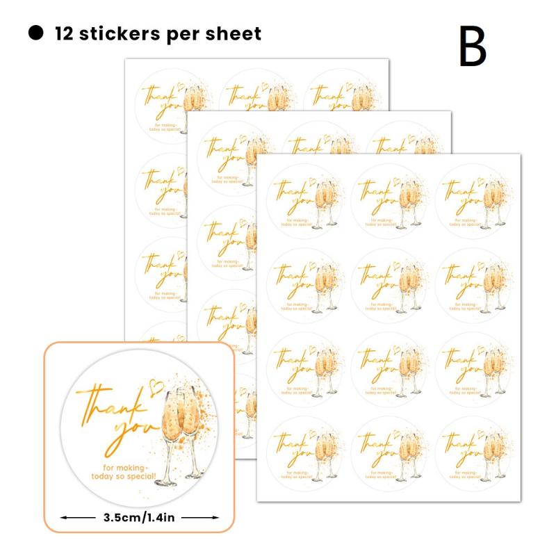 30 Sheets Bow Thank You Adhesive Stickers Smudge-Proof Decor Labels for Bridal Shower Gift Wrapping Envelope Seals