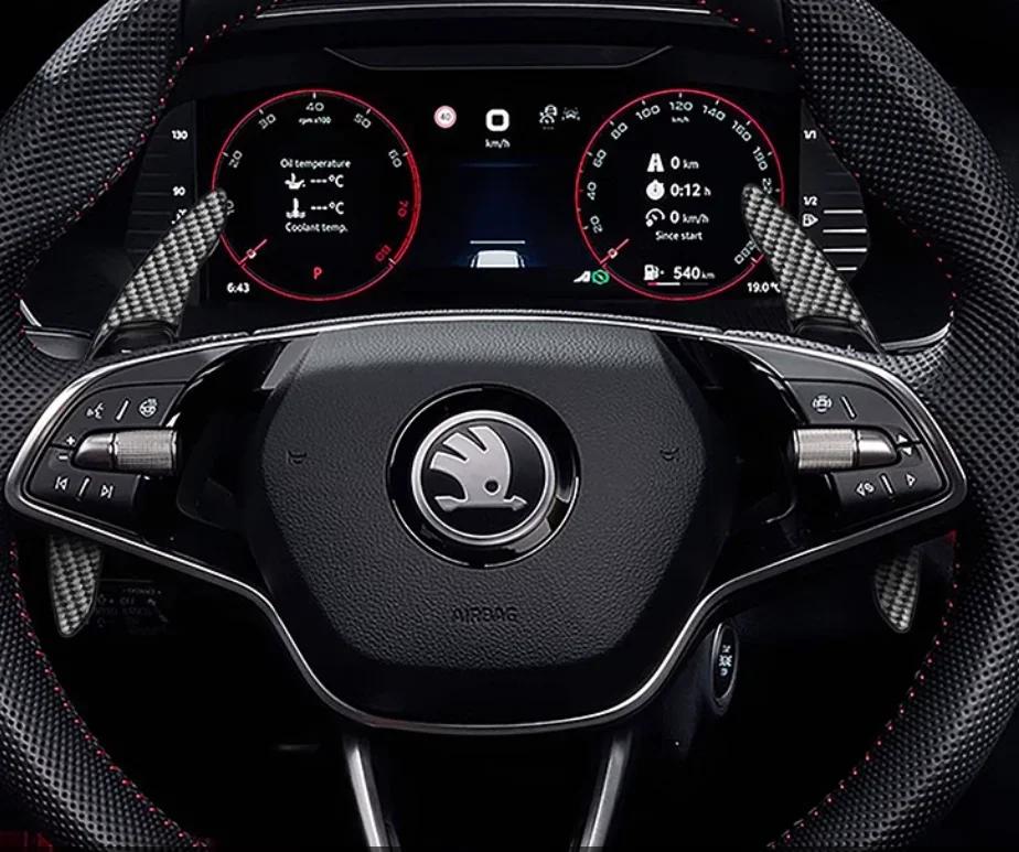 Автонаклейка 2026 Горячая 1 шт. 3D 42 мм 43 мм Значок автомобиля Наклейка на центр руля Наклейка Стайлинг Автоаксессуары Для Skoda