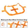Universal Motorcycle Rear Wheel Fixing Fastening Webbing Belt Strap Universal Safe Motorbike Transportation Tie-Down Accessories
