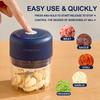 Mini Electric Garlic Chopper Meat Grinder Garlic Masher Machine Sturdy Durable Crushed Ginger Vegetable Crusher Baby Food Maker