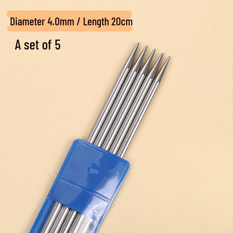 20 см вязальные спицы из нержавеющей стали для свитеров, манжет, носков и кукол - Короткие специальные инструменты для рукоделия
