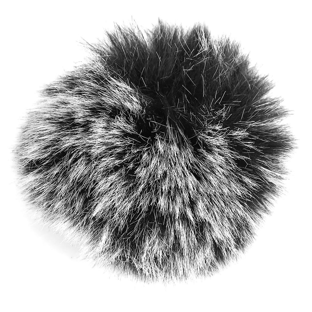 Durable Black Microphone Furry Cover Windscreen Windshield Muff Fur for Wm6 WM8 M1