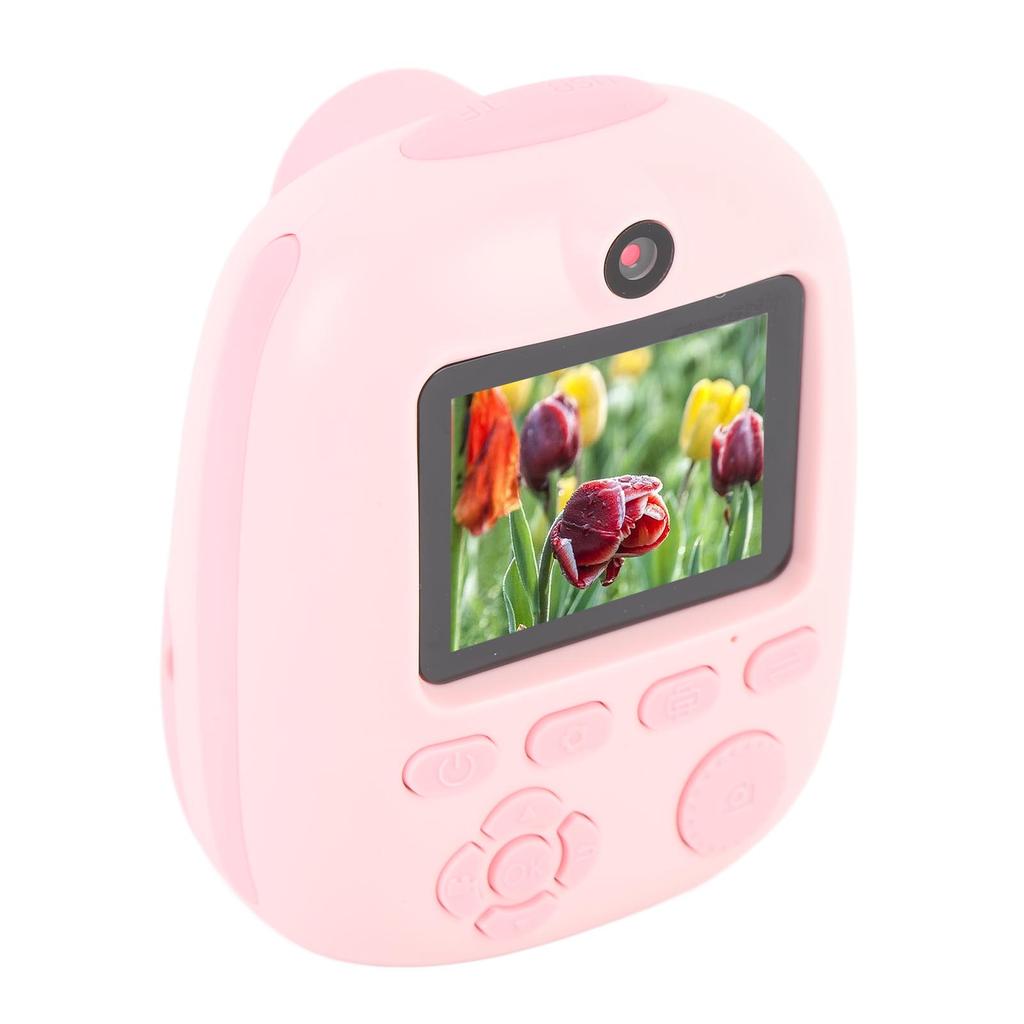 Print Digital Camera 26MP HD 2 Inch Screen Cute Portable Camera with LED Light 32G Memory Card for Birthday Xmas Gifts