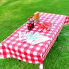 Plaid Disposable Tablecloth Waterproof Checkered Table Cover Outdoor Tablecloth for Picnic Camping Barbecue Parties