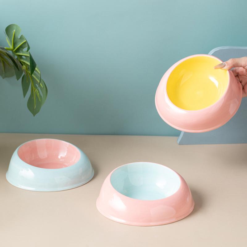Ceramic Pet Cat Bowl Pet Drinking Water Feeding Bowl Ceramics Cat Food Dog Food Utensils Cat Dog Pet Supplies Accessories