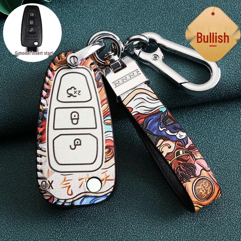 Чехол для ключа Ford для Fiesta, Focus, Kuga, Ecosport, Edge, Mondeo