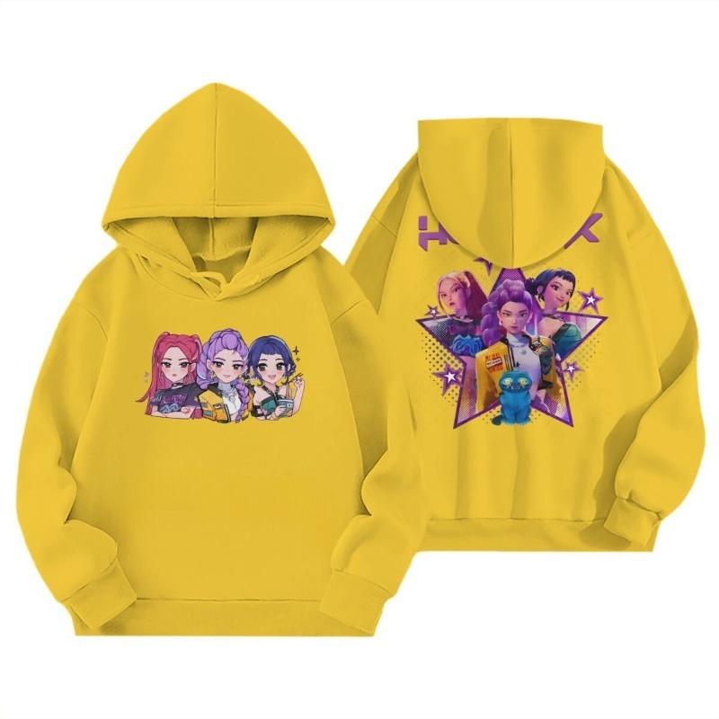 Children's Hooded Sweatshirt Wizard Sisters Cartoon Cute Print Winter Fashion Warm Sweatshirts