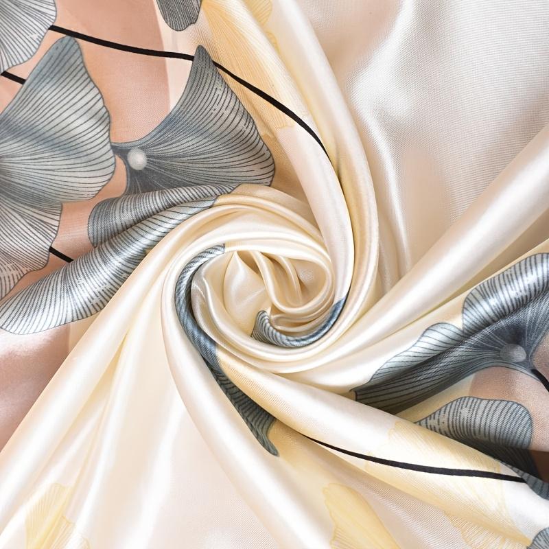 Ginkgo Leaf Printed Outer Layer Sun Protection Scarf with Head Decoration