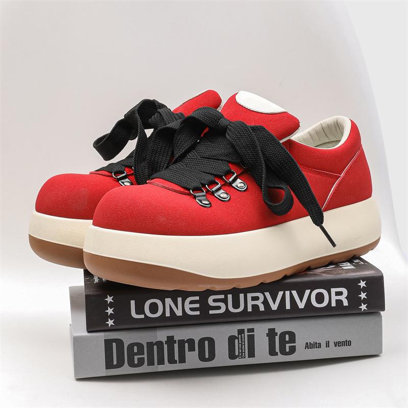 Новые мужские массивные кеды для скейтбординга 2025 года, оригинальные кроссовки кэжуал с большим носком, удобная обувь на платформе для студентов и уличной моды