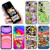 Чехол для телефона с изображением героев мультфильмов R-Rugrats для Apple iPhone 12 13 Mini 11 14 15 Pro Max 7 8 Plus X XR XS SE 2020 2022, черный силиконовый чехол