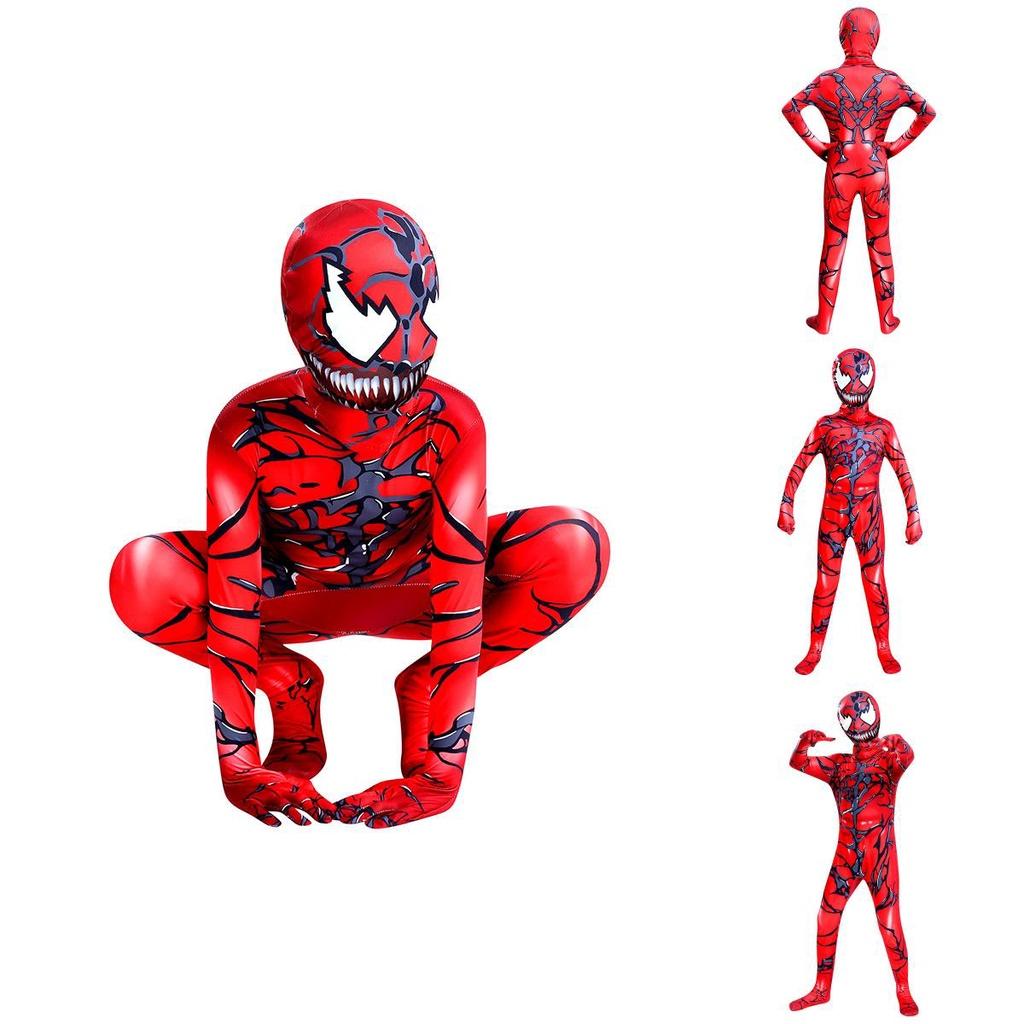 Костюм для косплея Черного Венома для взрослых и детей, костюм на Хэллоуин для фанатов Человека-паука