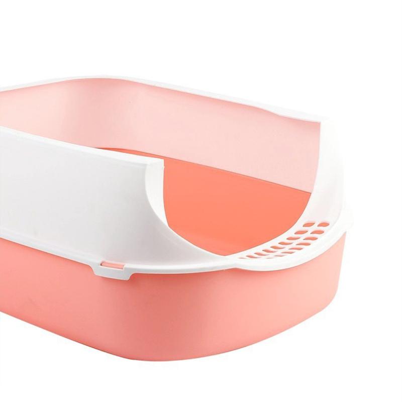 Fully Enclosed Pet Kitten Anti Splash Indoor Toilet Clean Sand Tray Basin Cleaning Cats Supplies