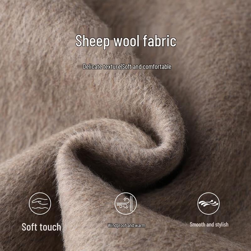 Handu Yishe Пальто премиум-класса из шерсти в стиле Майяр с двусторонним лацканом