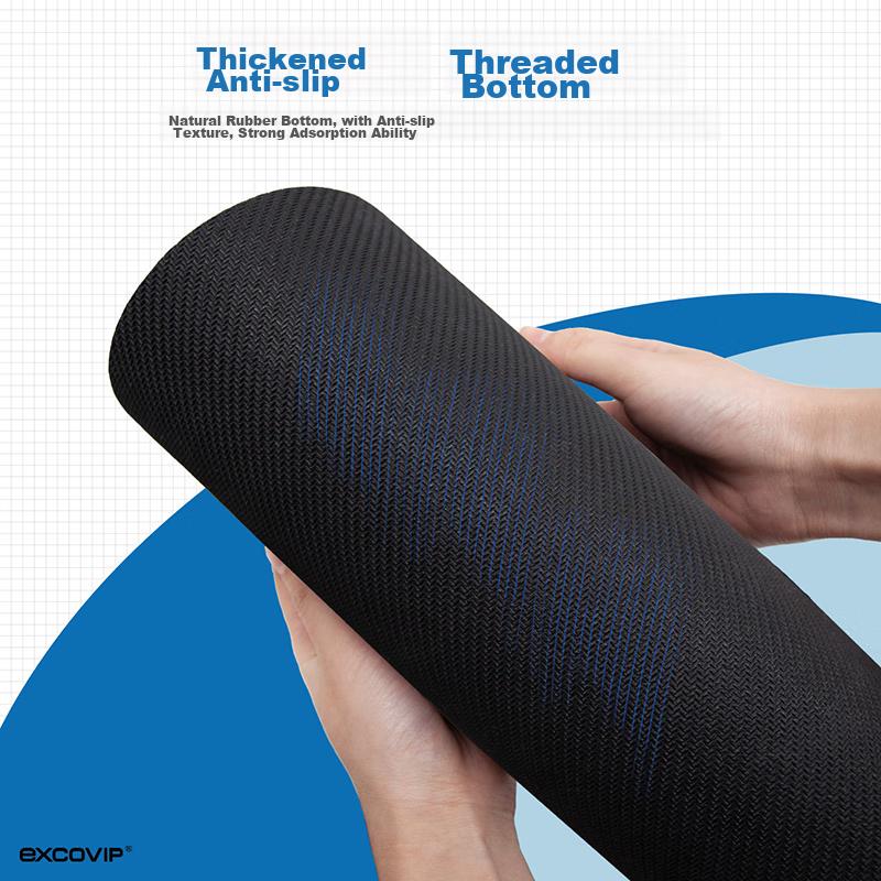 EXCO Extra Large Soft Wrist Support Mouse Pad Wrist Rest Thick Memory Foam Laptop Mouse Pad, Add-On Item for Ergonomic Business Comfortable Gray 3791
