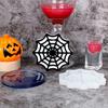 Halloween Coaster Resin Mold Skull Spider Web Tombstone Shape DIY Craft Epoxy Resin Casting Silicone Candle Cup Holder Candle Mould