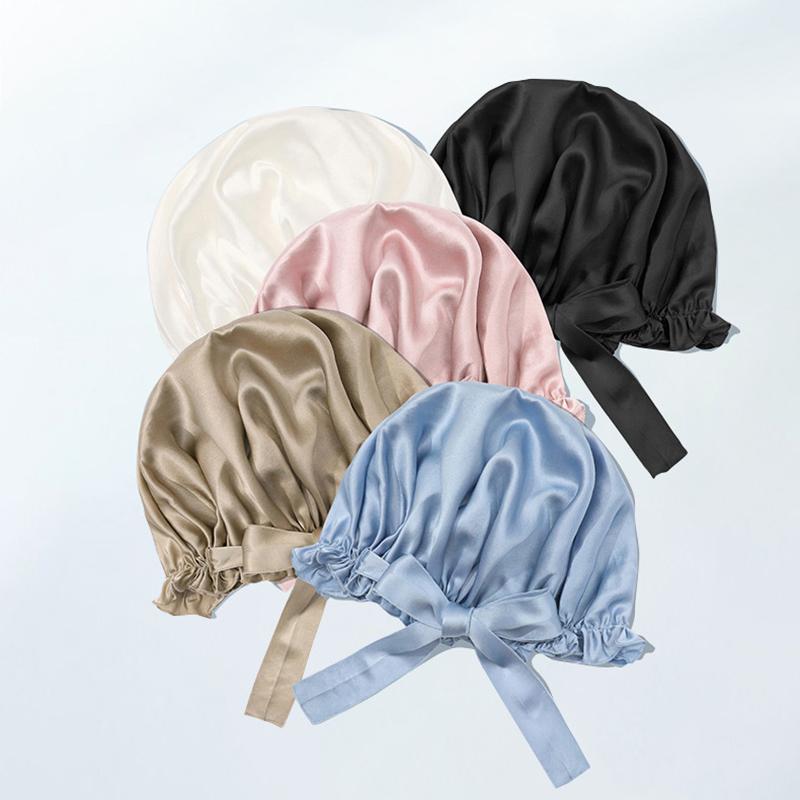 New Arrival 6A Grade 100% Real Silk Bonnet Silk Turban 19mm Silk Bonnet for Sleeping Women