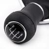 New 5 Speed Gear Shift Knob Gaitor Boot Black PU Leather for    Jetta GTi MK4 1999 2004