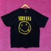 Nirvana Nevermind Tour Smiley Промо Логотип Гранж Группа Футболка 2XL
