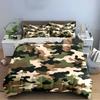Camouflage Pattern Bedding Set 3-Piece Bedding set (1 duvet cover, 2 pillowcases, duvet not included)