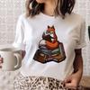 New Tee Fashion Book Flower Butterfly Tshirts Women Summer Tshirt Top Lady Print Female Clothes Short Sleeve Graphic TShirt