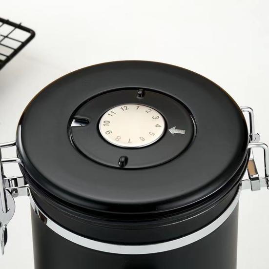 Герметичная банка 1,5 л, большая емкость, устойчивая к плесени, легкая, отличная канистра для хлопьев, чая, кофе в зернах с совком для дома