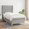 3128717 vidaXL Divan Bed with Mattress Light Grey 80x200 Cm Fabric