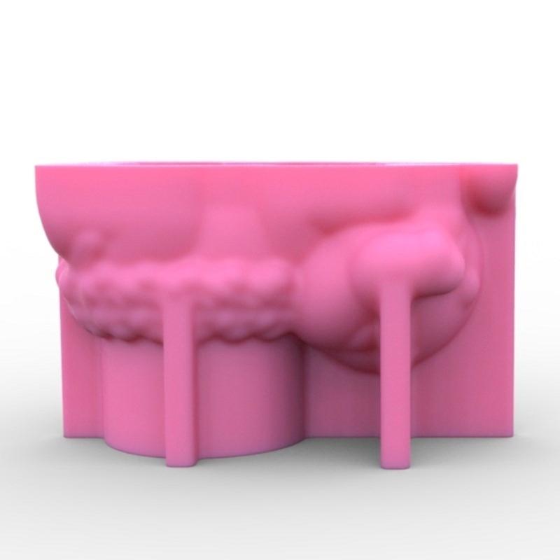 Succulent Flower Pots Resin Silicone Mold Suitable for DIY Garden Concrete Flower Pots Candle Holder Crafts Home Decor