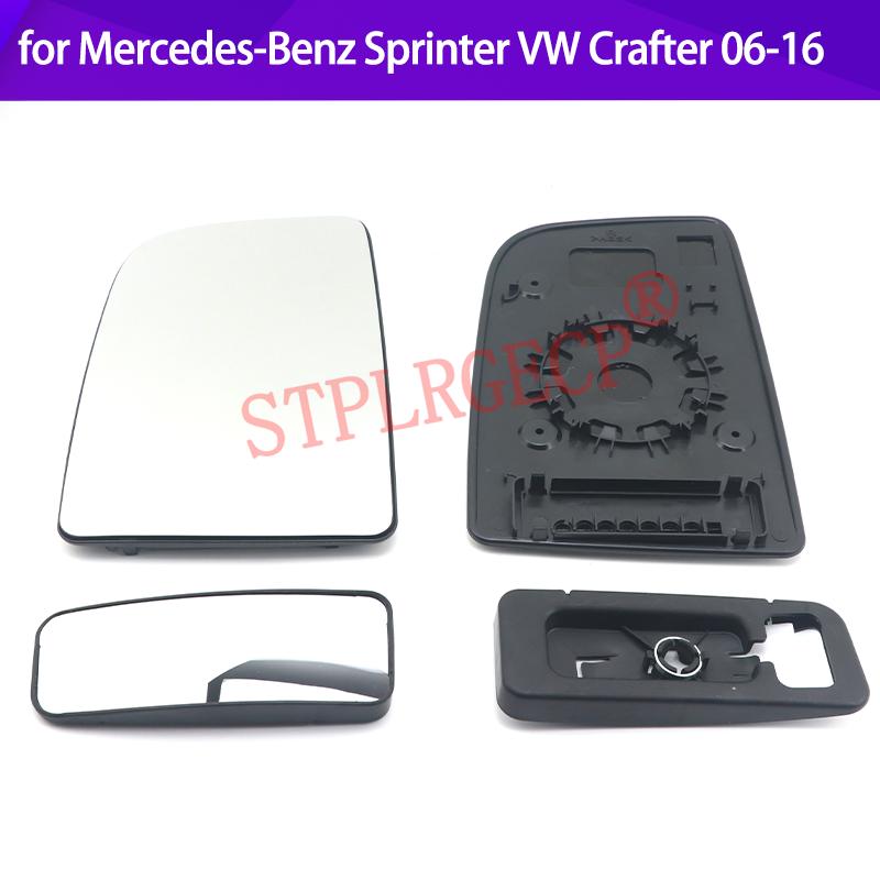 Car Left Right Door Side No-heated Wing Mirror Glass Lens for Mercedes-Benz Sprinter 2500 3500 W906 06-18 for VW Crafter 06-16