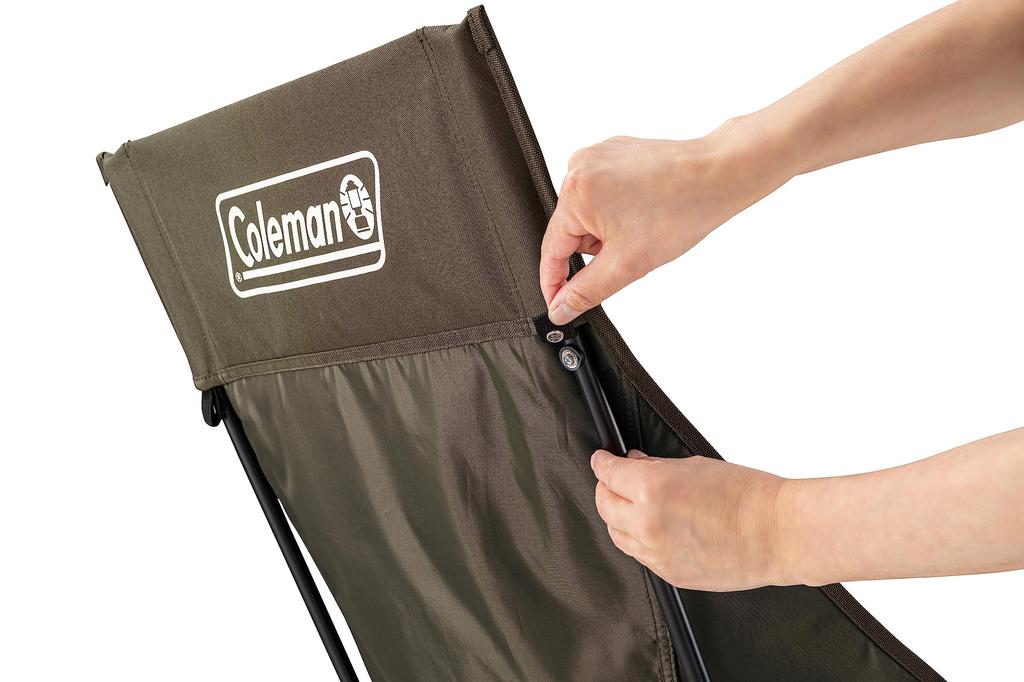 Кресло Coleman Healing Chair NX HB Relax Компактное для кемпинга на открытом воздухе С высокой спинкой и чехлом Идеально для спорта и активного отдыха Портативное (оливковый)