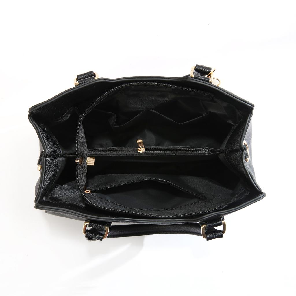 New Trendy Simple Light Luxury Women Handbag Elegant Atmospheric Design Portable Single Shoulder Crossbody Daily Matching Bag