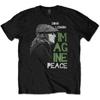 Футболка John Lennon Imagine Peace Черная Новая Унисекс Футболка