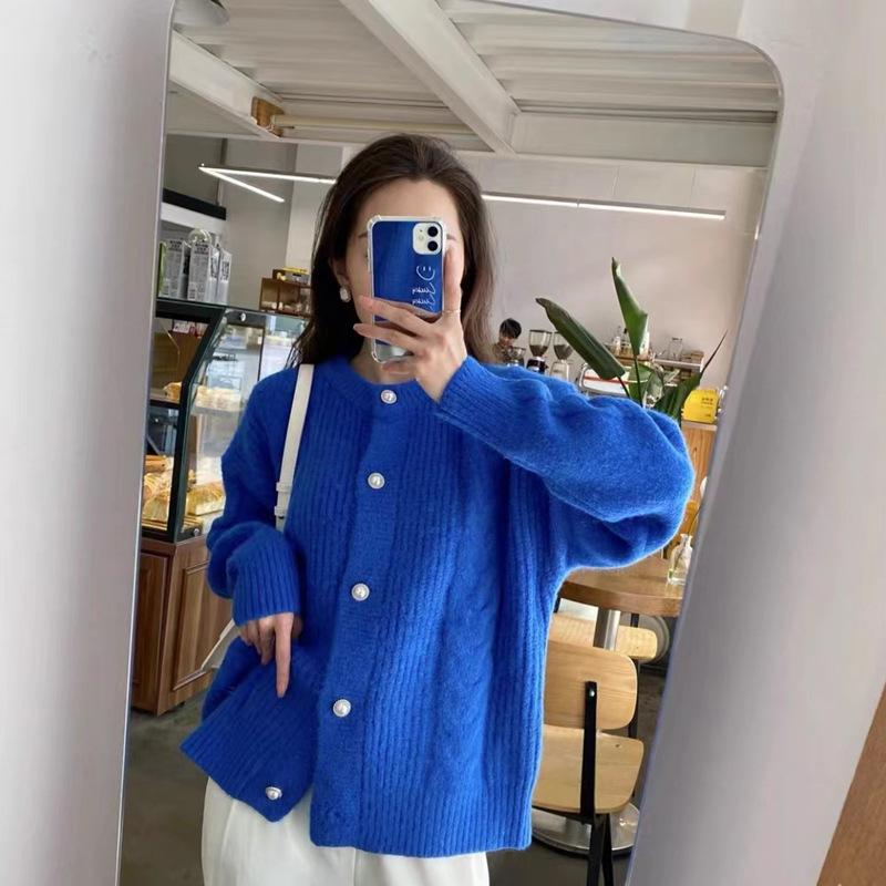 YYFS Женская мода повседневная осень-зима однотонный принт длинный рукав O-образный вырез свитера