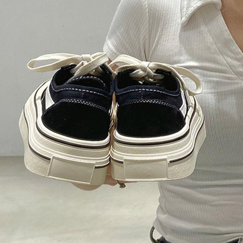 Кроссовки из парусины женские туфли на плоской подошве весна-осень туфли на платформе женские кроссовки на шнуровке женские вулканизированные туфли