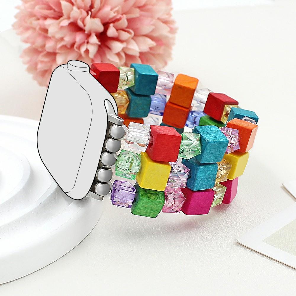 Bracelet Watch Strap for Apple Watch Series 10 Ultra 9 8 7 SE 6 5 4 3 2 1 46mm 49mm 45mm 44mm 42mm Wood Resin Beads Wrist Band