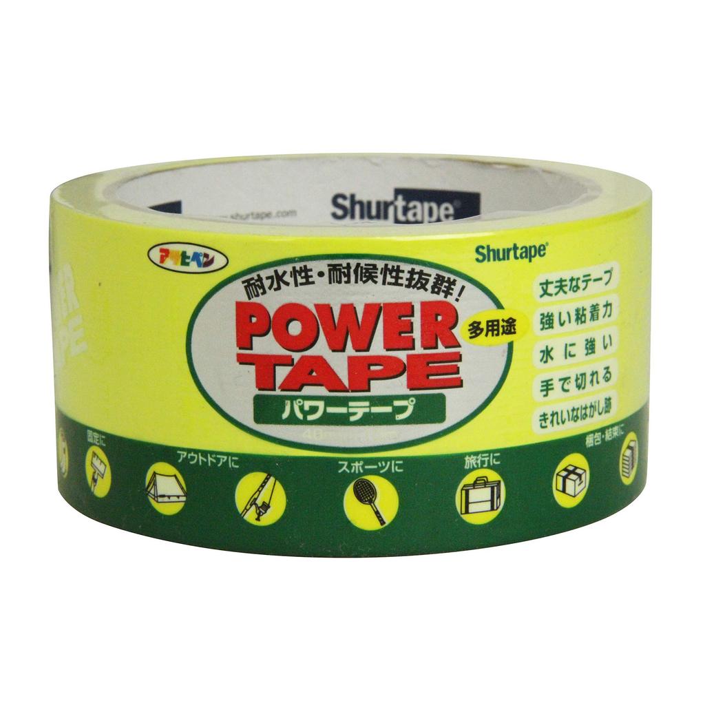 Asahipen Power Флуоресцентный 48 мм x 10 м из (Оптовая закупка) Лента, Желтая, (Пакет 5)