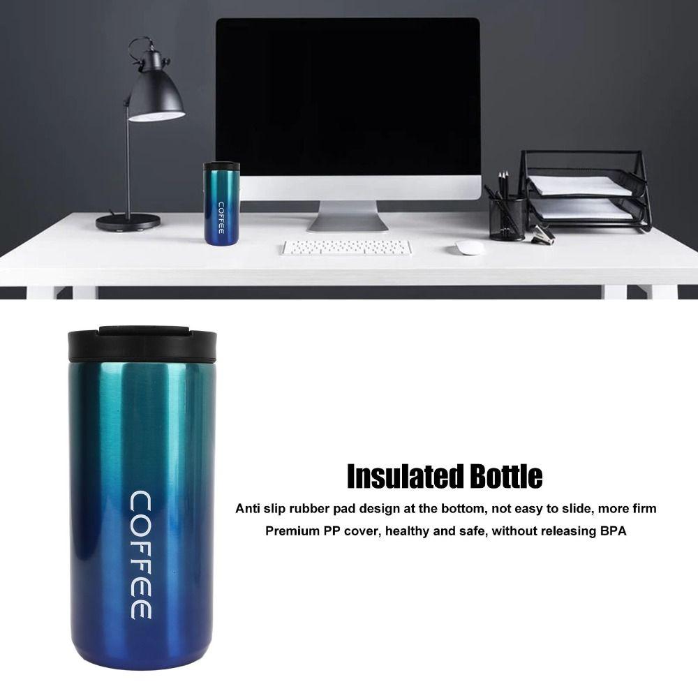Gradient Insulated Coffee Mug 201 Shell Water Bottle Practical Travel Tumbler  Camping